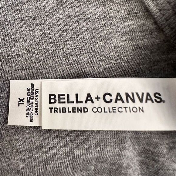 NWOT Bella + Canvas Triblend Collection Yoga Stoned Graphic Tank Top Gray XL - Picture 3 of 4